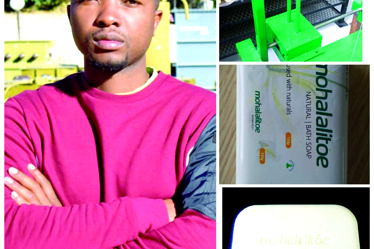 Fokothi graduate makes soap machine