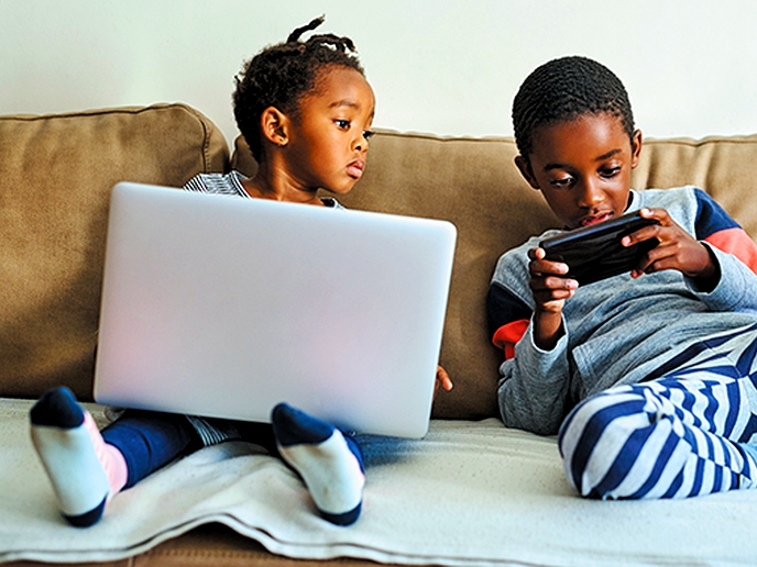Frequently using digital devices to soothe young children may backfire