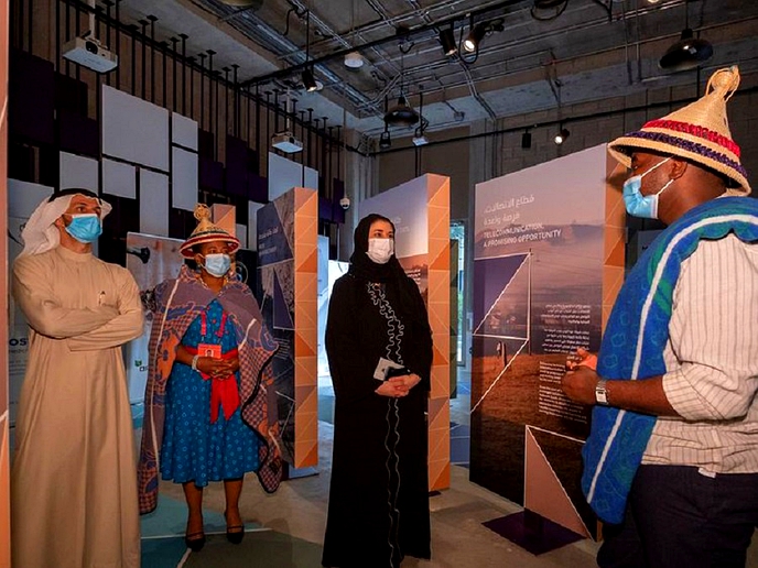 United Arab Emirates technology minister visits Lesotho pavilion in Dubai