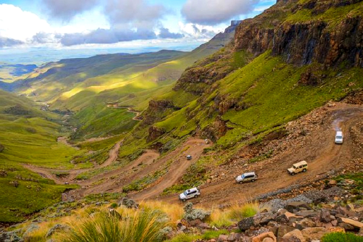 Dangerous roads on Lesotho's highest passes